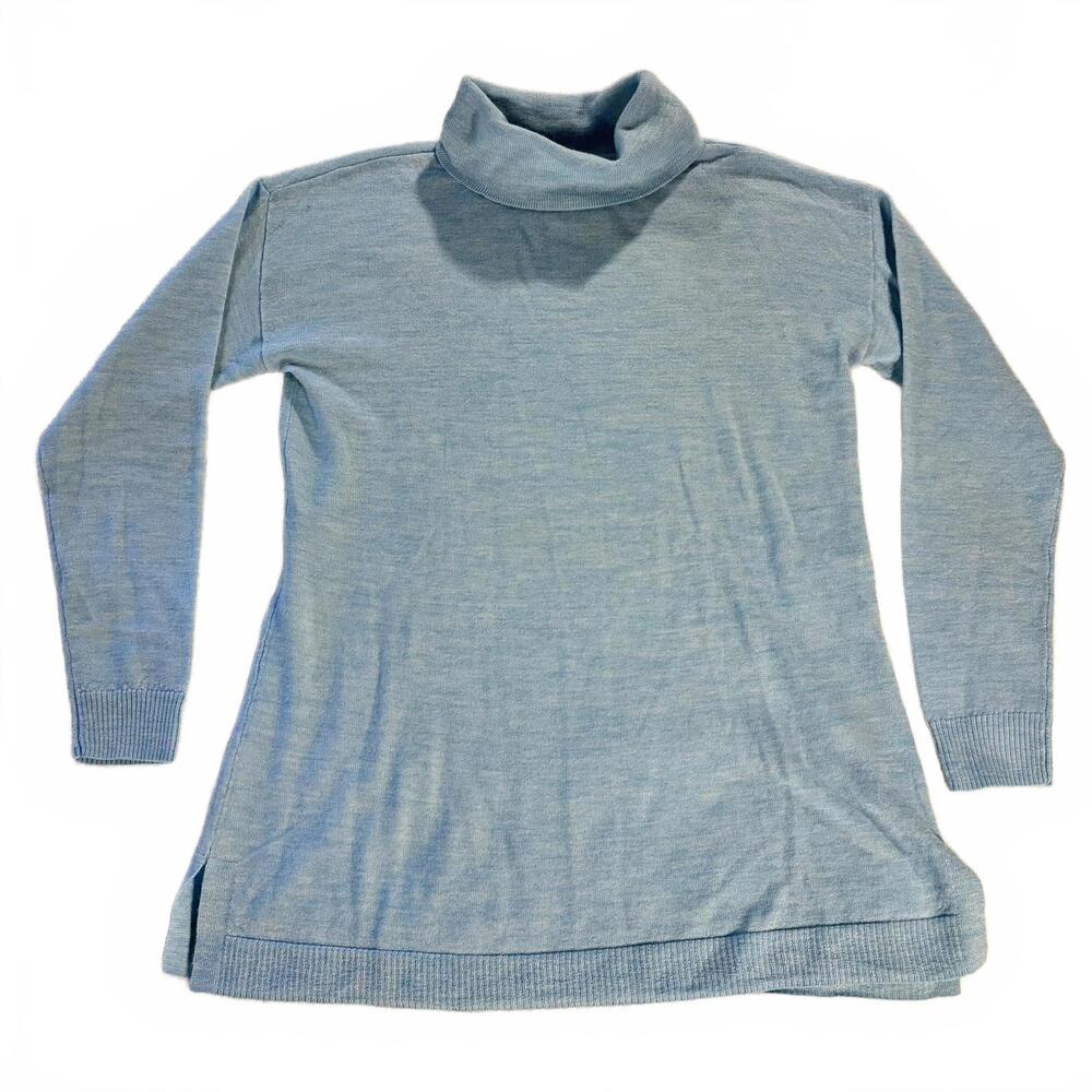 Talbots Women's 100% Merino Wool Pullover Mock Turtleneck Sweater Size SP Preppy
